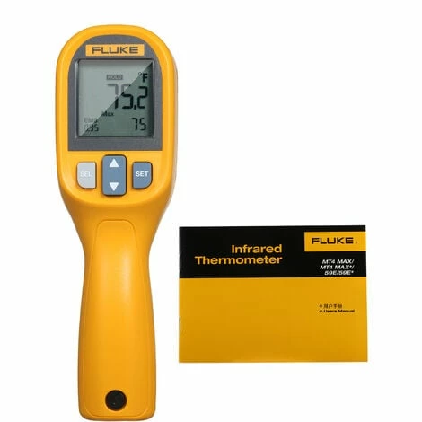 FLUKE 59E Infrarot-Thermometer Mini-IR-Thermometer Digitaler Handtemperatur-Tester 8: 1 Laserthermometer-Pistole Digitales IR-Temperaturmessgerat -30 ~ 350 ° C (-22 ~ 662 ° F),Orange + Grau FLUKE 59E Infrarot-Thermometer Mini-IR-Thermometer Digitaler Handtemperatur-Tester 8: 1 Laserthermometer-Pistole Digitales IR-Temperaturmessgerat -30 ~ 350 ° C (-22 ~ 662 ° F),Orange + Grau -FLUKE Shop 33196655 2